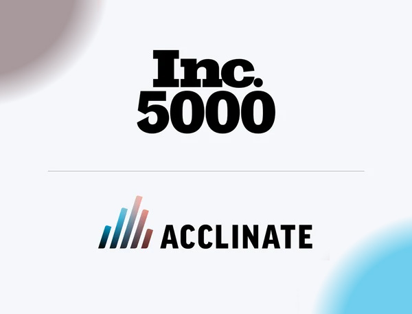 Acclinate Named to Inc. 5000 List of America’s Fastest-Growing Private Companies